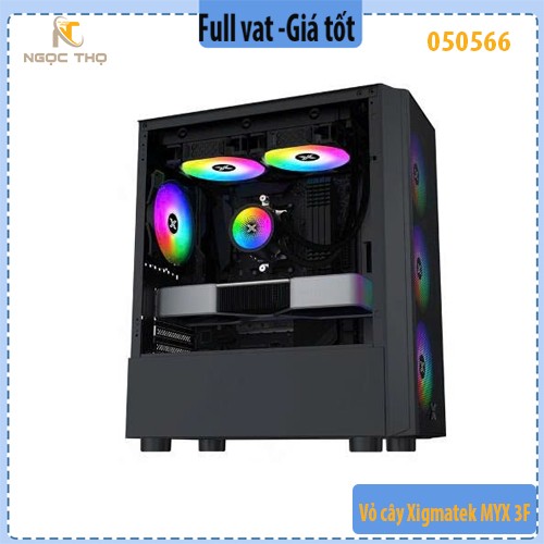 Vỏ Case Xigmatek MYX 3F – Micro-ATX/ITX – 2 mặt kính cường lực – 3 Fan ARGB sẵn – Chính hãng, Full VAT