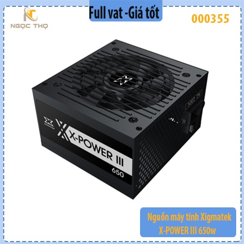 Nguồn máy tính Xigmatek X-POWER III 650w - hàng chính hãng  - full vat