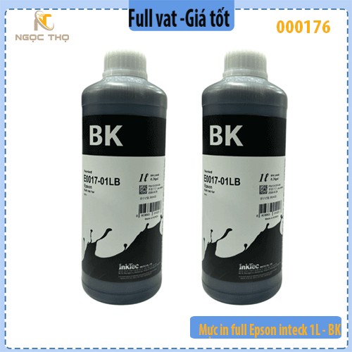 Mực in full Epson inteck 1L - BK - màu đen