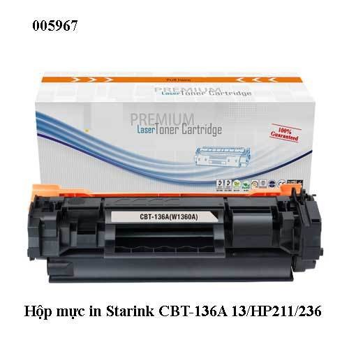 Hộp Mực In StarInk  CBT-136A 13/HP211/236 ( Hộp mực 136A) - Hộp mực in W1360X  2.6K - Chính hiệu - full vat