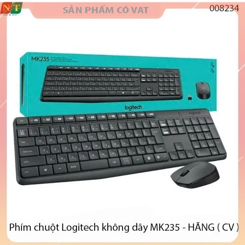 Phím chuột Logitech không dây MK235 - hàng chính hãng - full vat