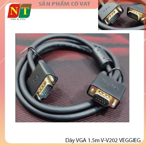 Dây VGA 1.5m V-V202 VEGGIEG – Truyền Hình Ảnh Sắc Nét, Độ Ổn Định Cao
