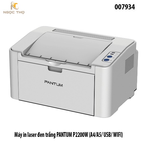 Máy in laser đen trắng Pantum P2200W (A4/A5/A6) – Wi‑Fi + USB, 20 trang/phút – Chính hãng - full vat