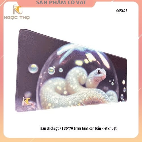 Bàn di chuột NT 30*70 3mm hình con Rắn - lót chuột