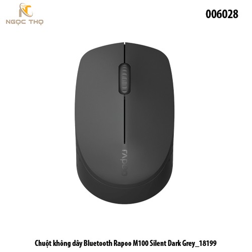 Chuột không dây Bluetooth Rapoo M100 Silent Dark Grey_18199 - hàng chính hãng - full vat