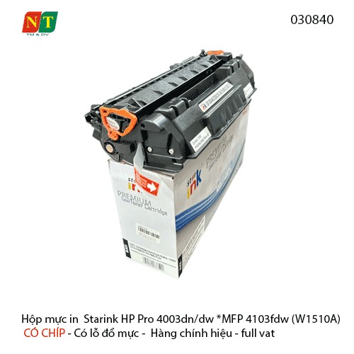 Hộp mực in  Starink HP Pro 4003dn/dw *MFP 4103fdw - W1510A - 151A - Có chíp - hàng chính hiệu - Full vat