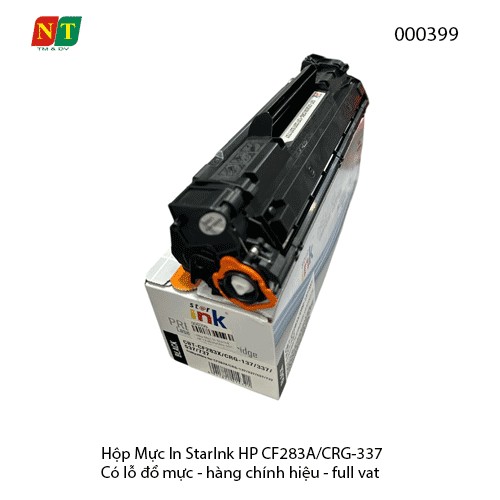 Hộp Mực In StarInk HP CF283A / Canon CRG-337 ( 83A / 337 ) – Chính Hiệu – Full VAT – Có Lỗ Đổ Mực