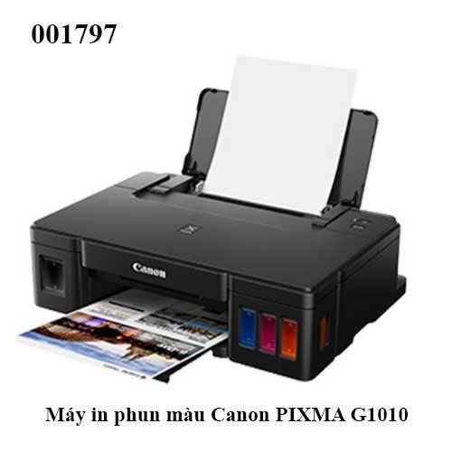 Máy in phun màu Canon PIXMA G1010 – kèm mực GI-790 chính hãng – khổ A4 – đơn năng – full VAT