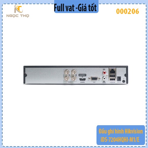 Đầu ghi hình HIKVISION iDS-7204HQHI-M1/E – 4 kênh AI thông minh – Hàng chính hãng, Full VAT