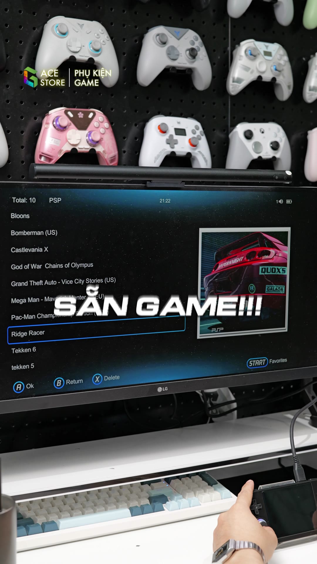 Danh sách game có sẵn trên máy RG40XX H