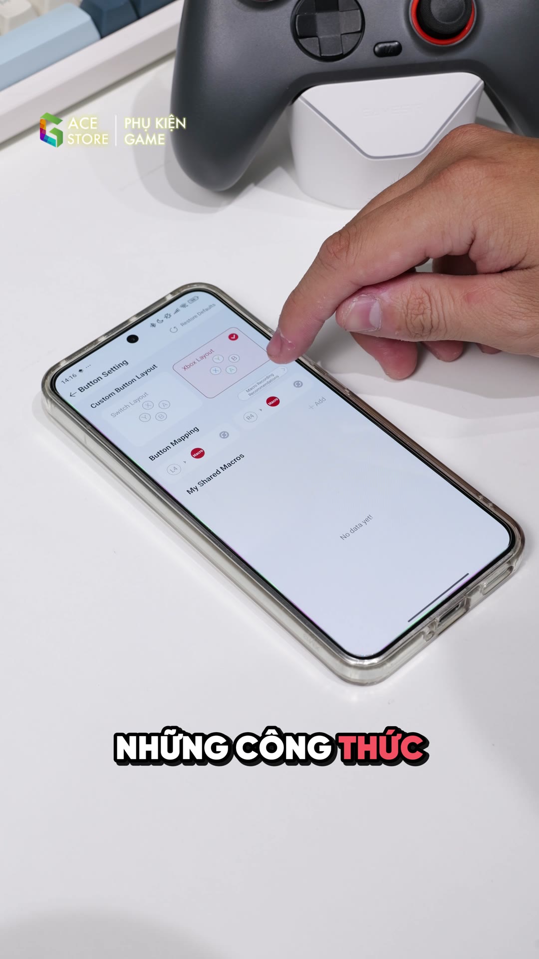 Tùy chỉnh nút bấm và layout trên ứng dụng GameSir