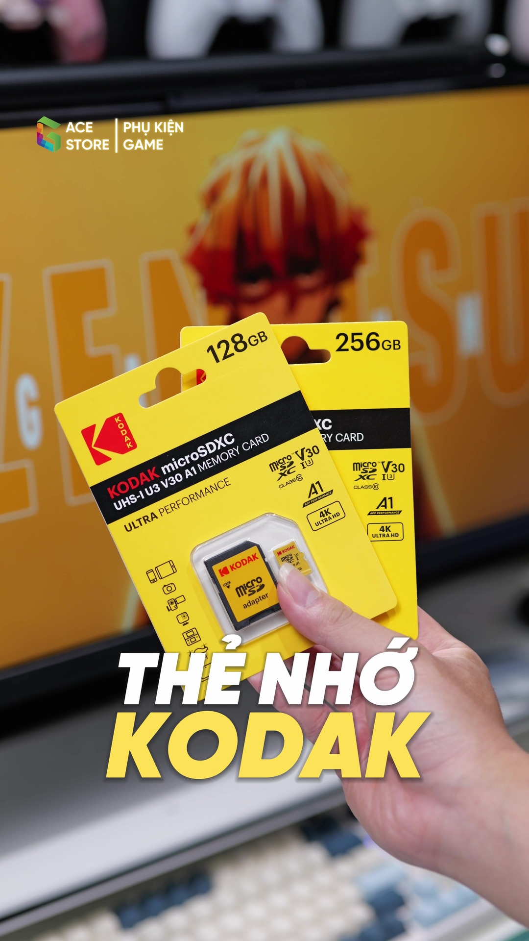 Thẻ nhớ Kodak microSD — Giải pháp lưu trữ tiết kiệm cho máy game cầm tay