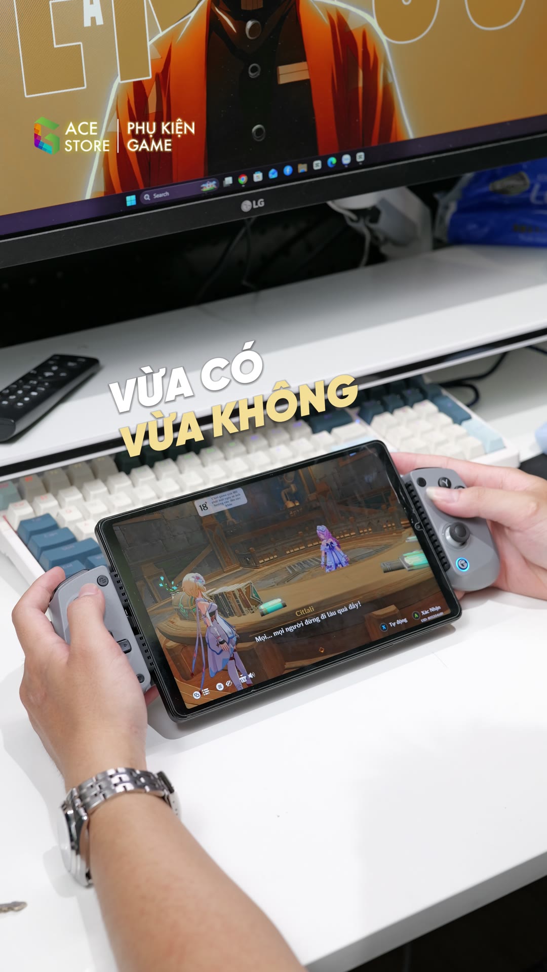 Genshin Impact và Wuthering Waves hỗ trợ tay cầm sẵn