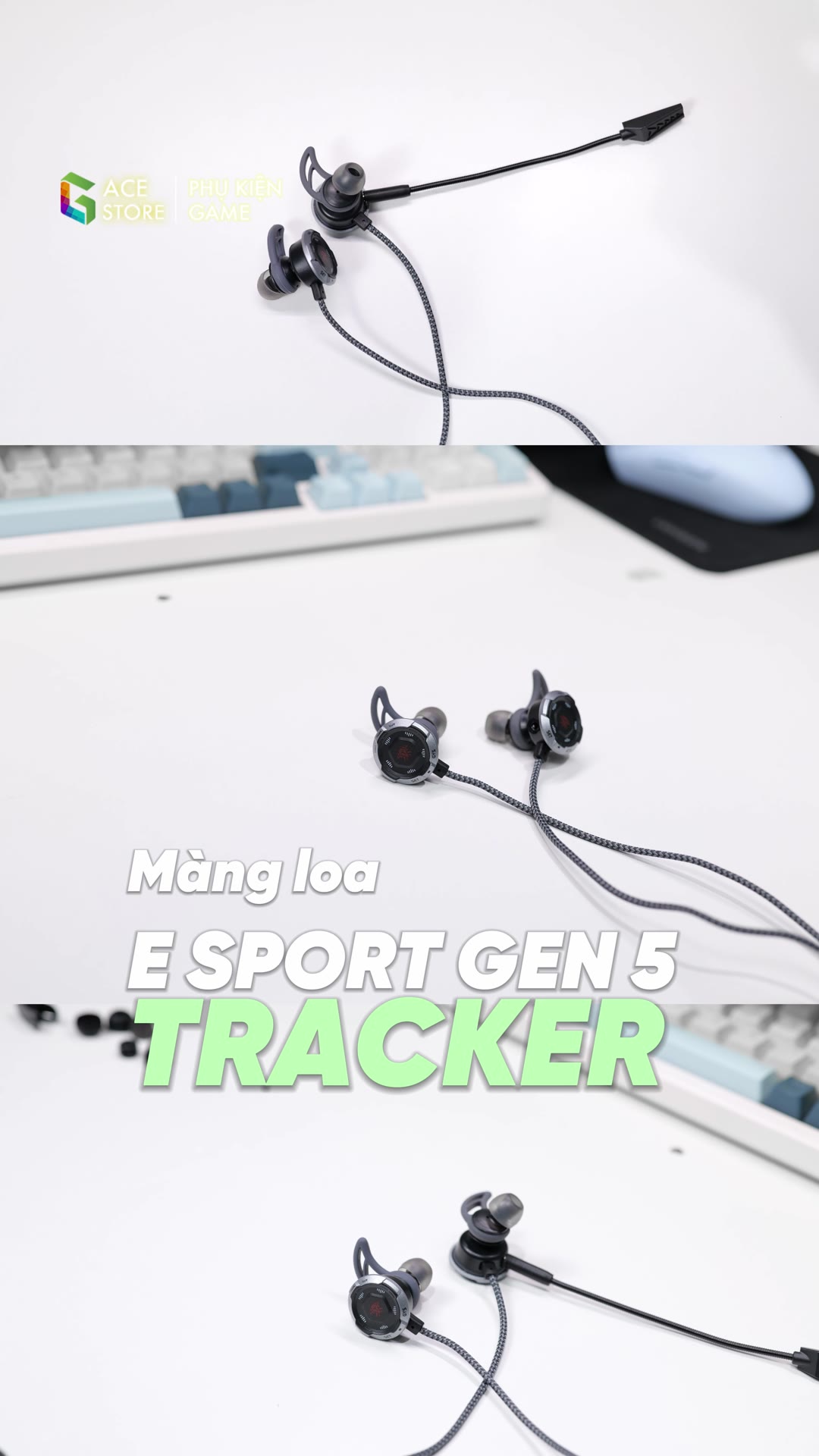 Chi tiết củ tai với màng loa eSports Gen 5 Tracker