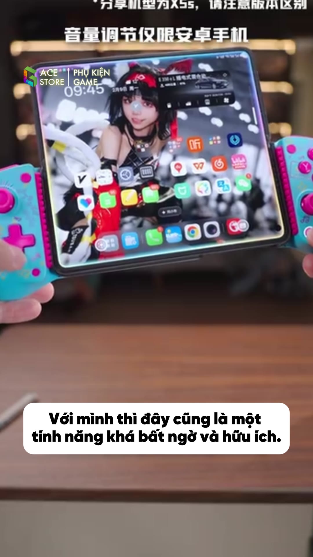 Khung viền kim loại và nút nhấn của X5S Miku