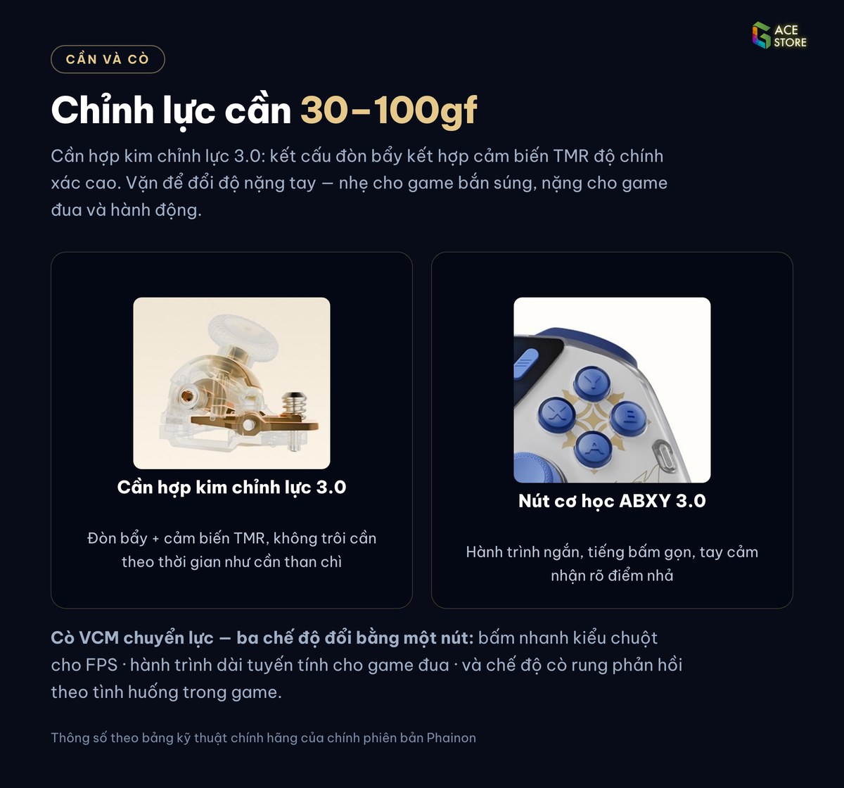 Can hop kim chinh luc 3.0 va co VCM
