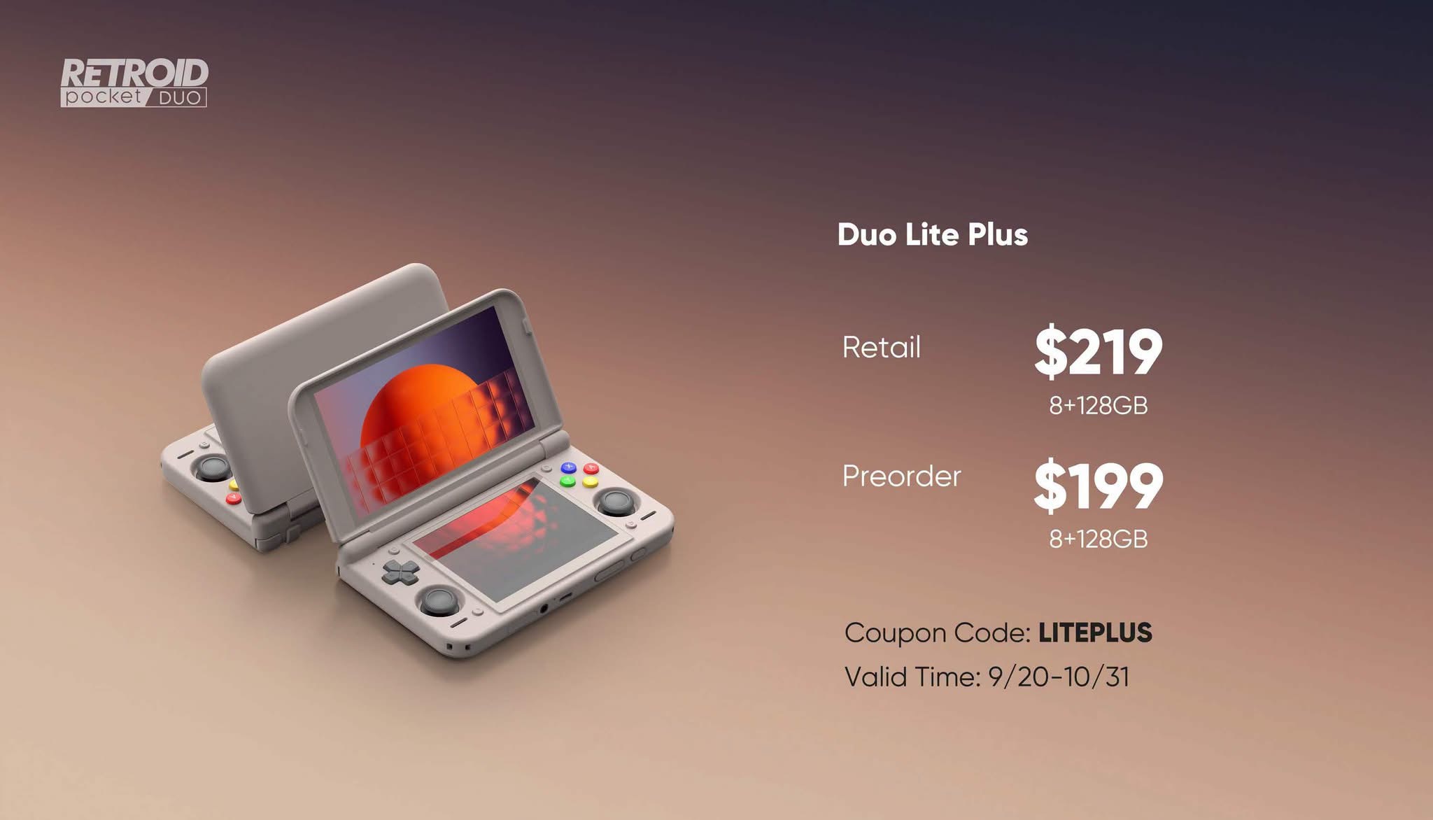 Giá và mã giảm giá của Retroid Pocket Duo Lite Plus