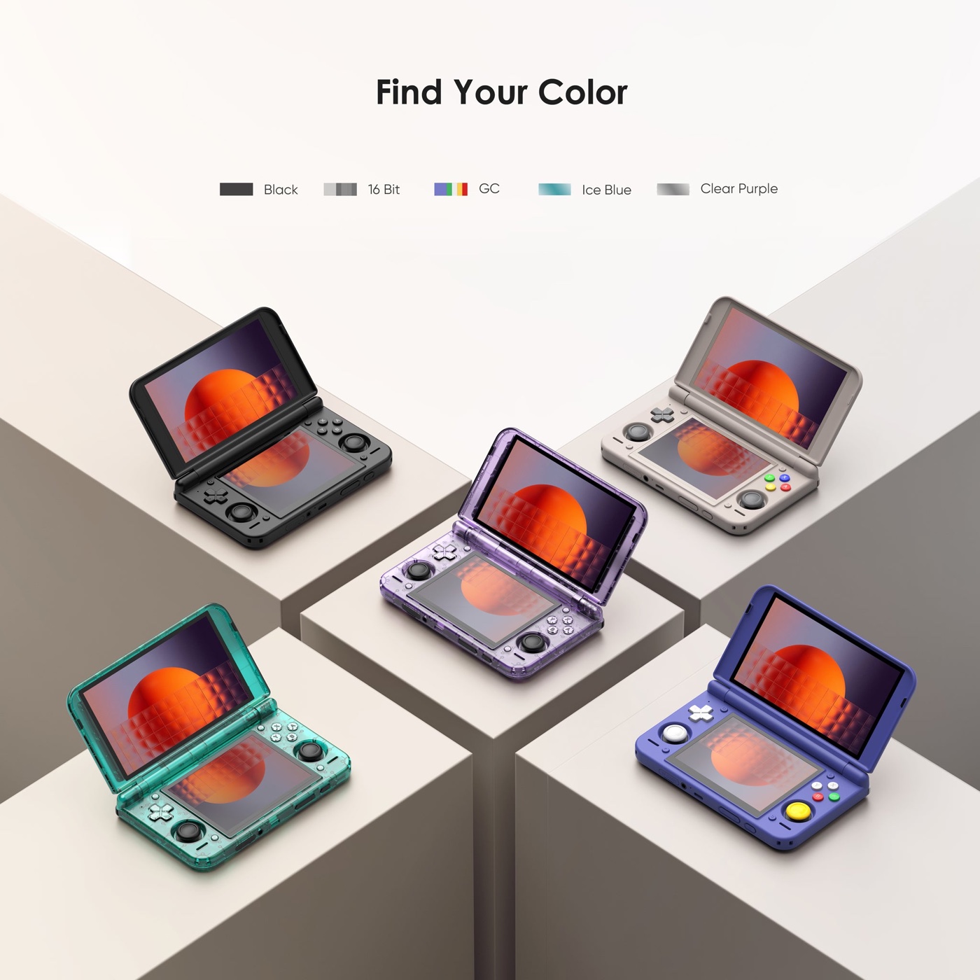 Năm màu của Retroid Pocket Duo Lite