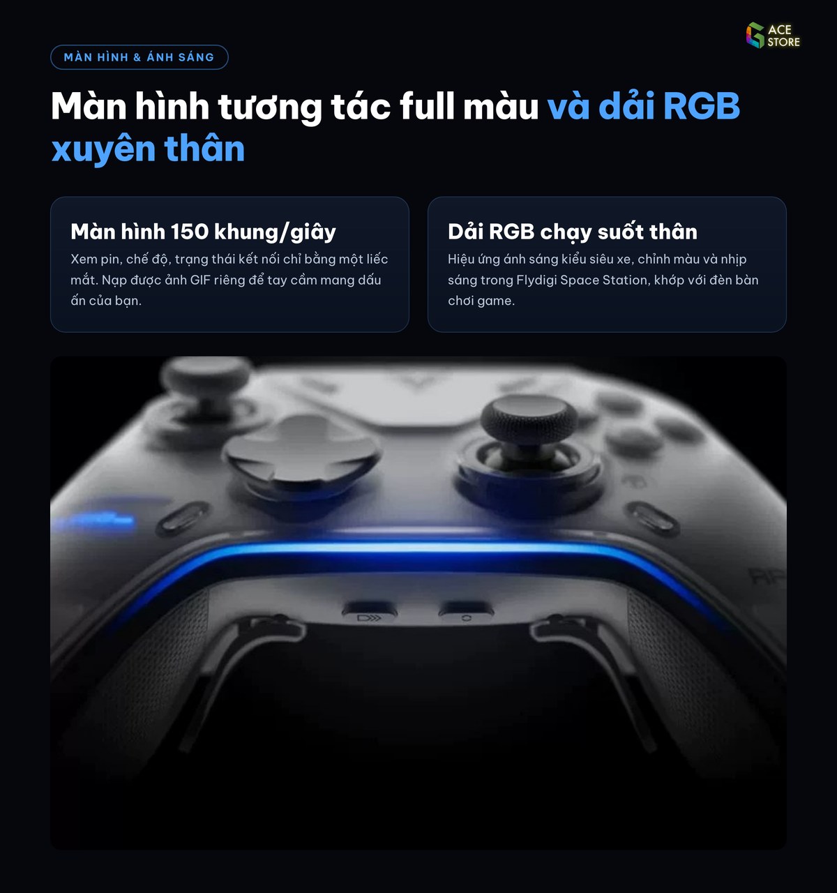 Màn hình tương tác full màu và dải RGB