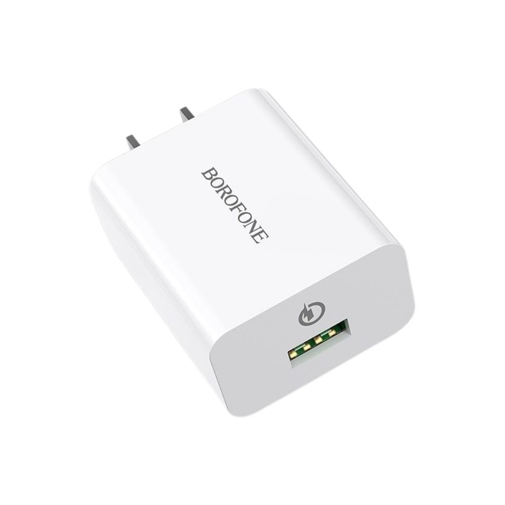 Bộ cốc cáp sạc nhanh Borofone BA21 microUSB hỗ trợ QC 3.0 công suất 18W