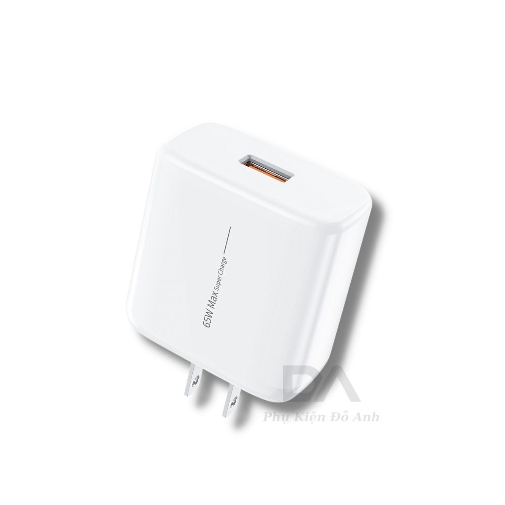 WEKOME WP-U130 Củ Sạc Siêu Nhanh Vooc 65W Dùng Cho Các Dòng Điện Thoại, Bền BỈ, Chống Cháy Nổ