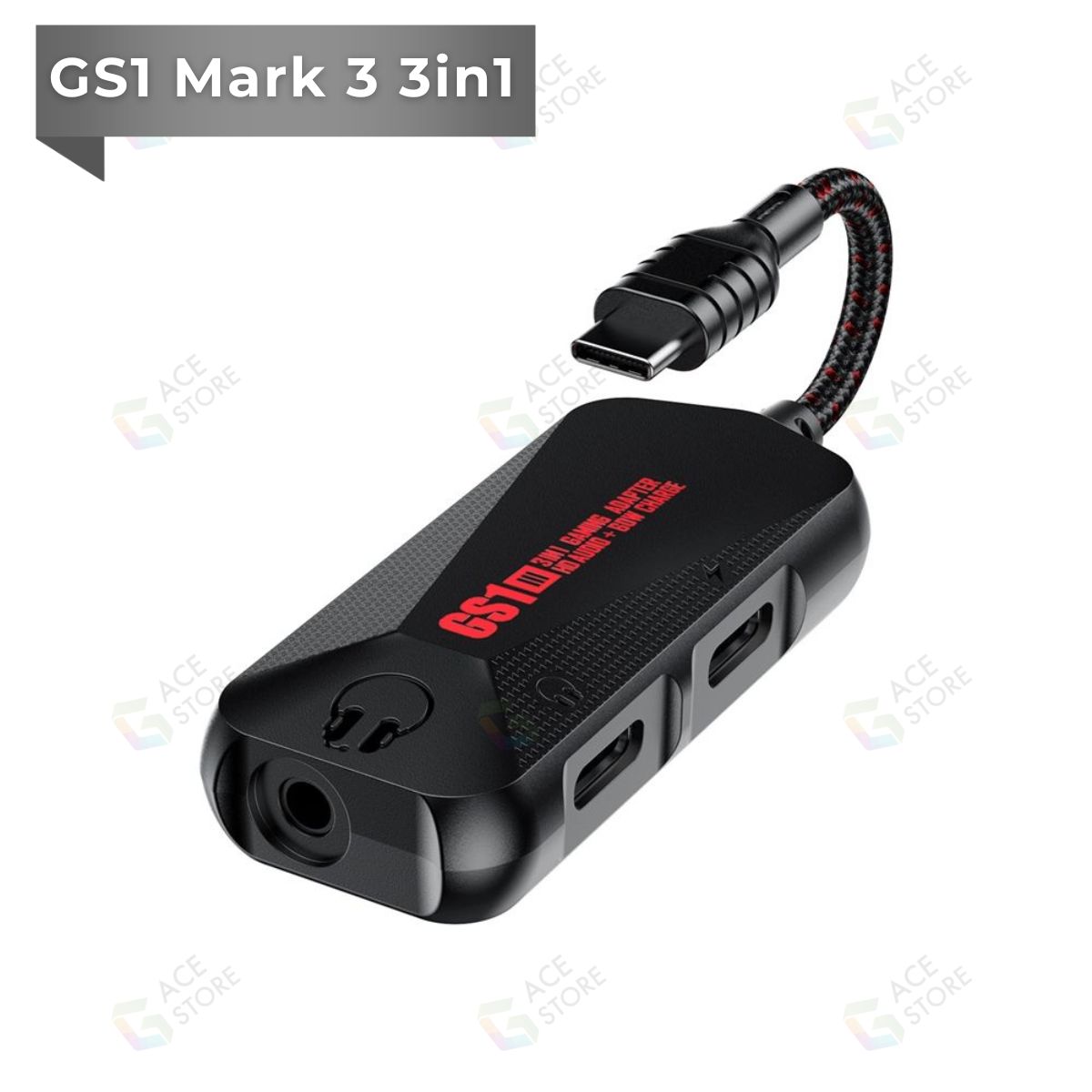 Plextone GS1 2in1 | Cáp chuyển đổi chia cổng sạc và tai nghe hỗ trợ sạc nhanh 60W [Gace Store]