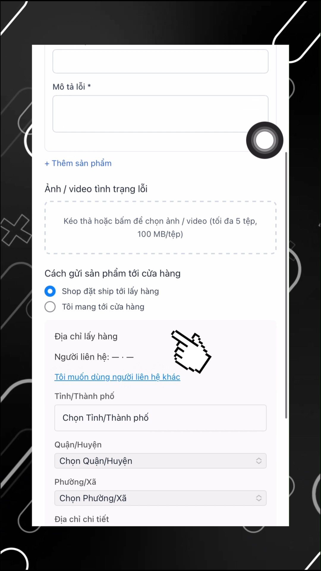 Chính sách bảo hành dịch vụ sửa tay cầm
