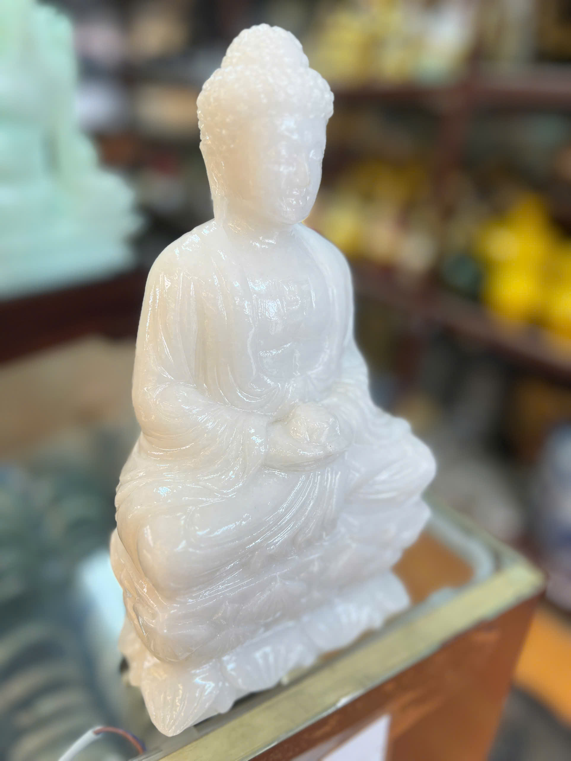 PHẬT Adida ĐÁ CẨM THẠCH TRẮNG