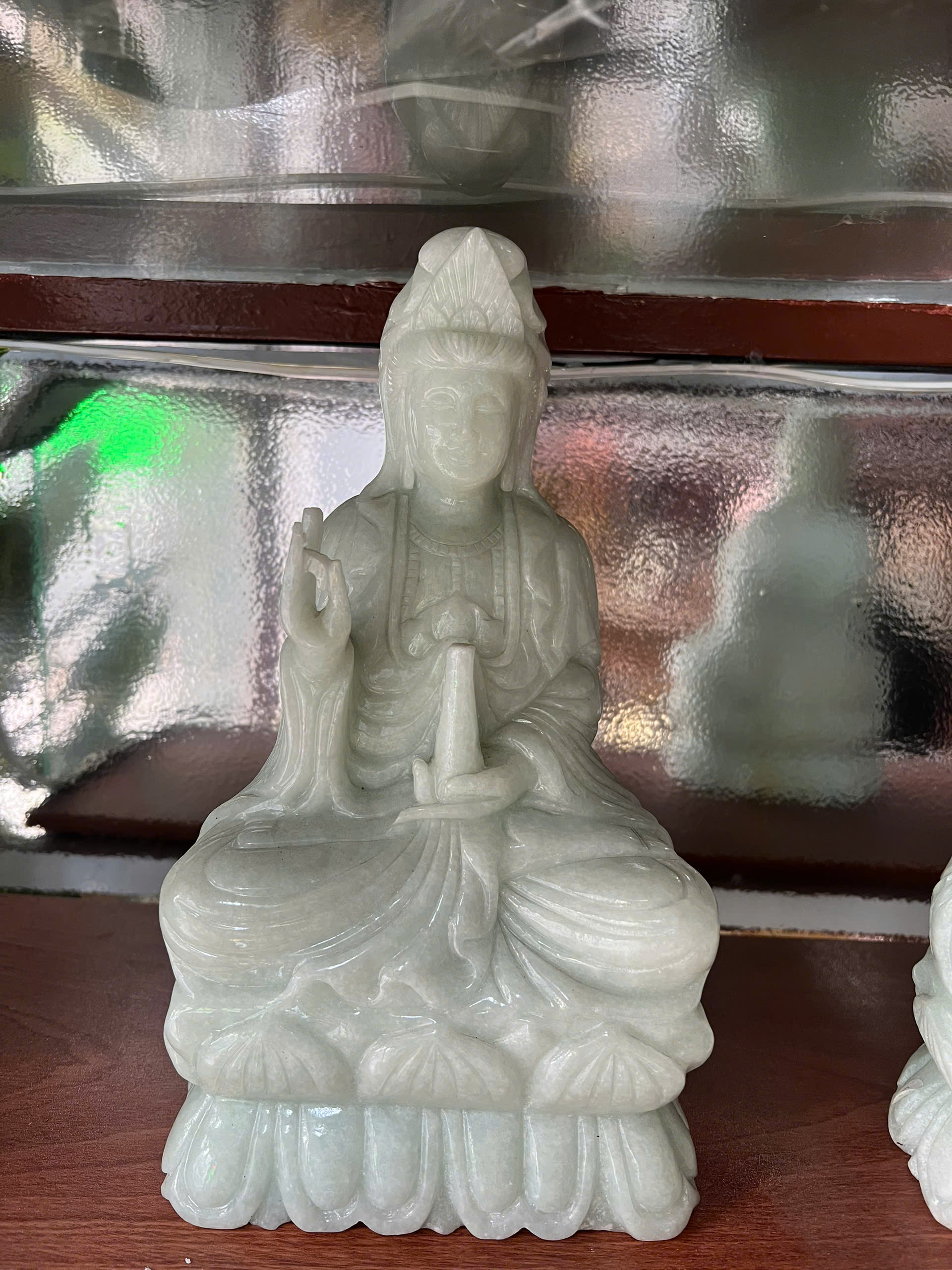 QUAN ÂM ĐÁ CT XANH NGỒI 30cm