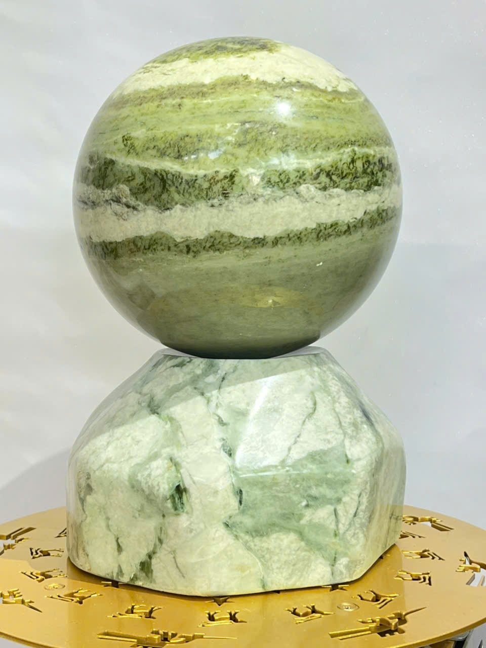 CẦU BI XOAY ĐÁ SERPENTIN