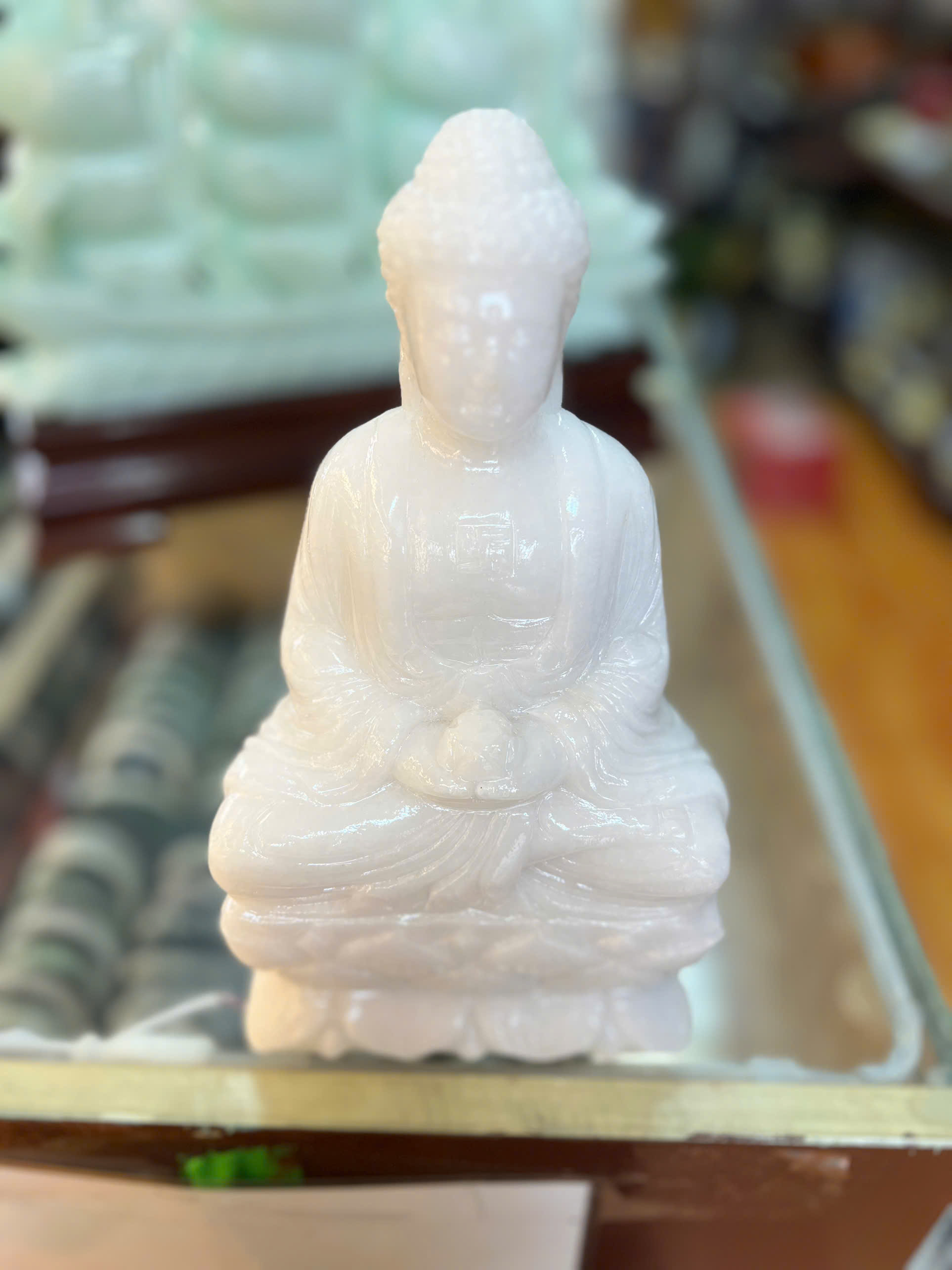 PHẬT Adida ĐÁ CẨM THẠCH TRẮNG