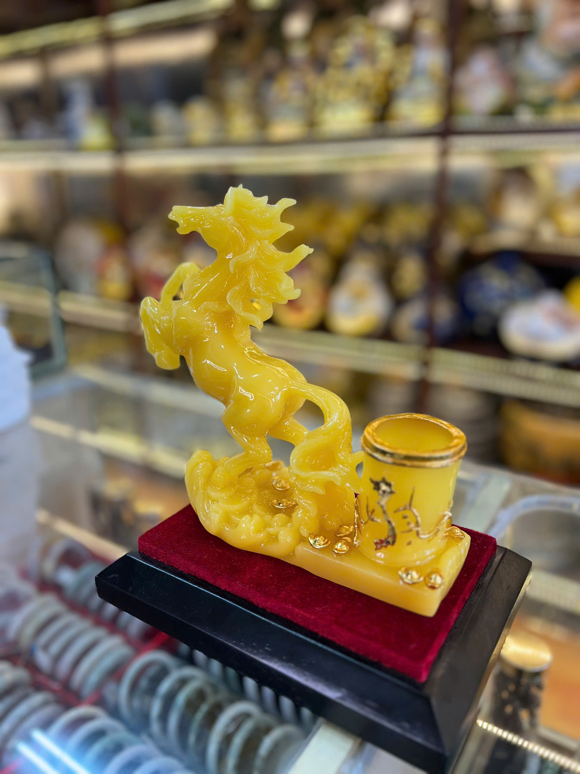 NGỰA PHONG THUỶ ỐNG BÚT