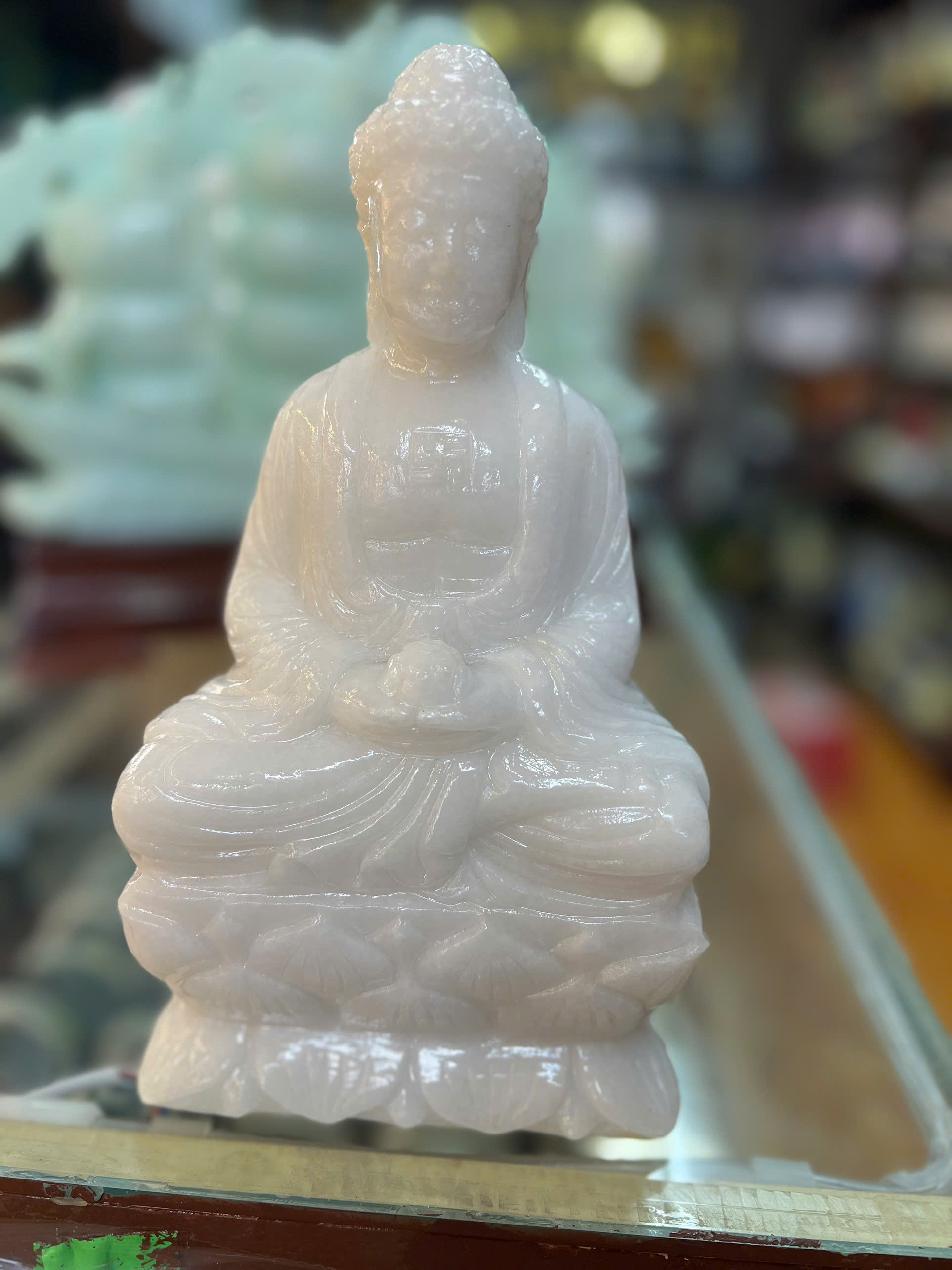 PHẬT Adida ĐÁ CẨM THẠCH TRẮNG