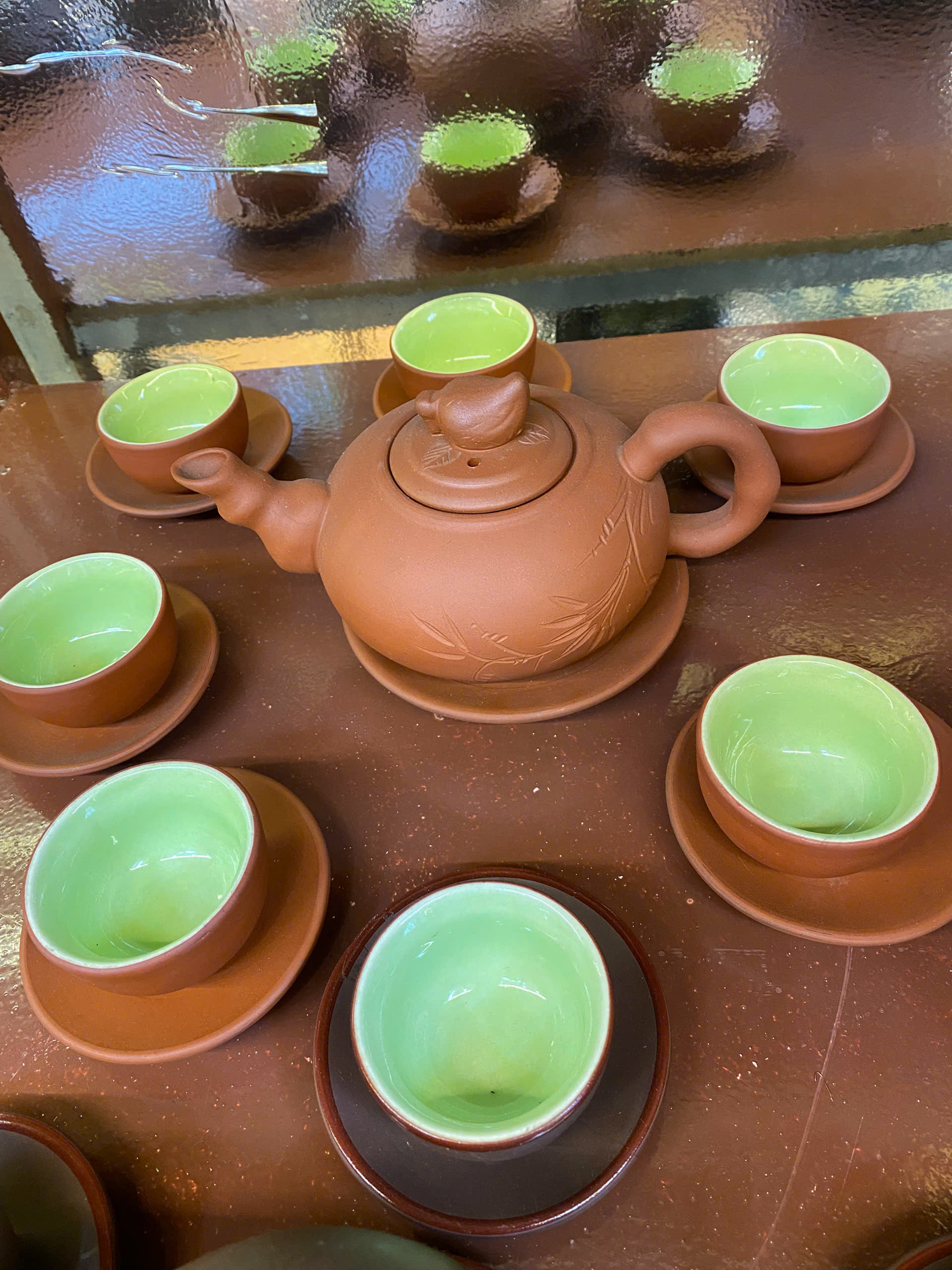 BỘ ẤM TRÀ GỐM ĐỎ