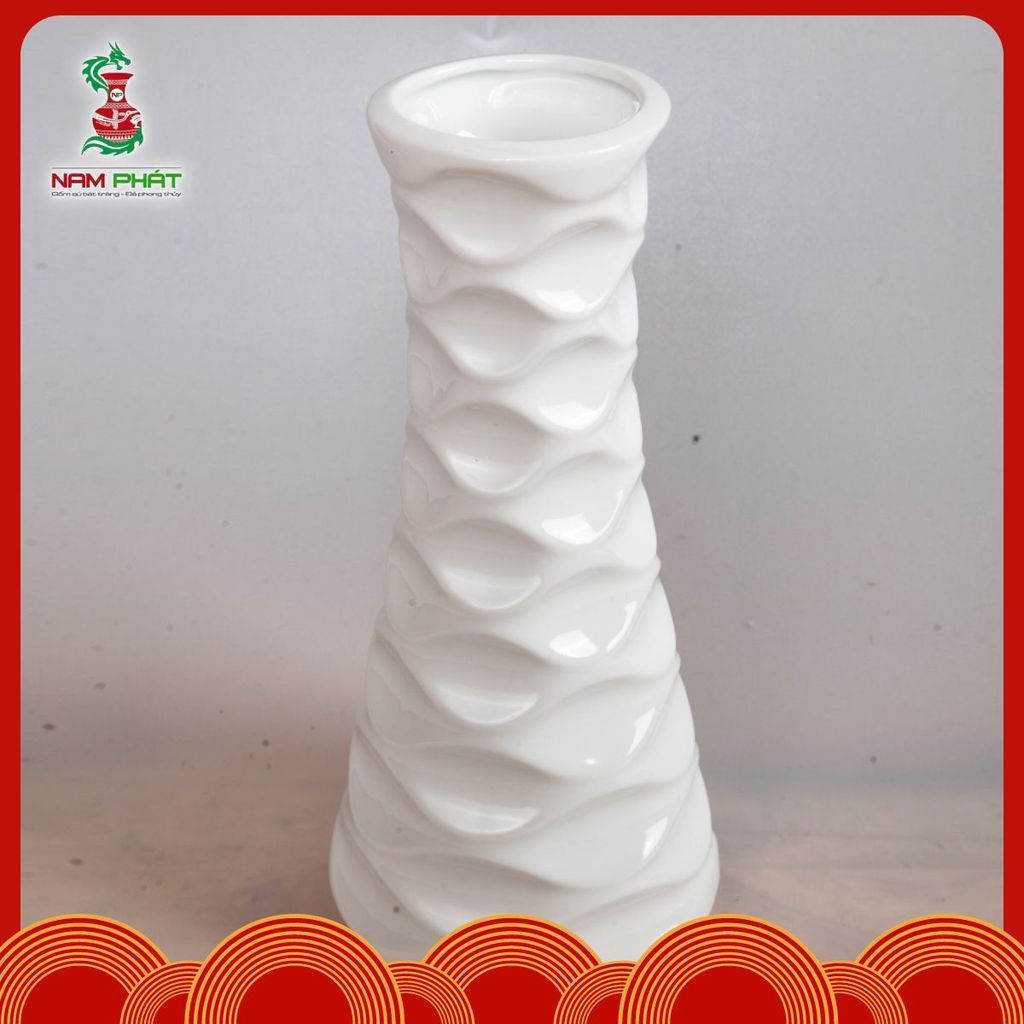 LỌ HOA SỨ MÀU TRẮNG