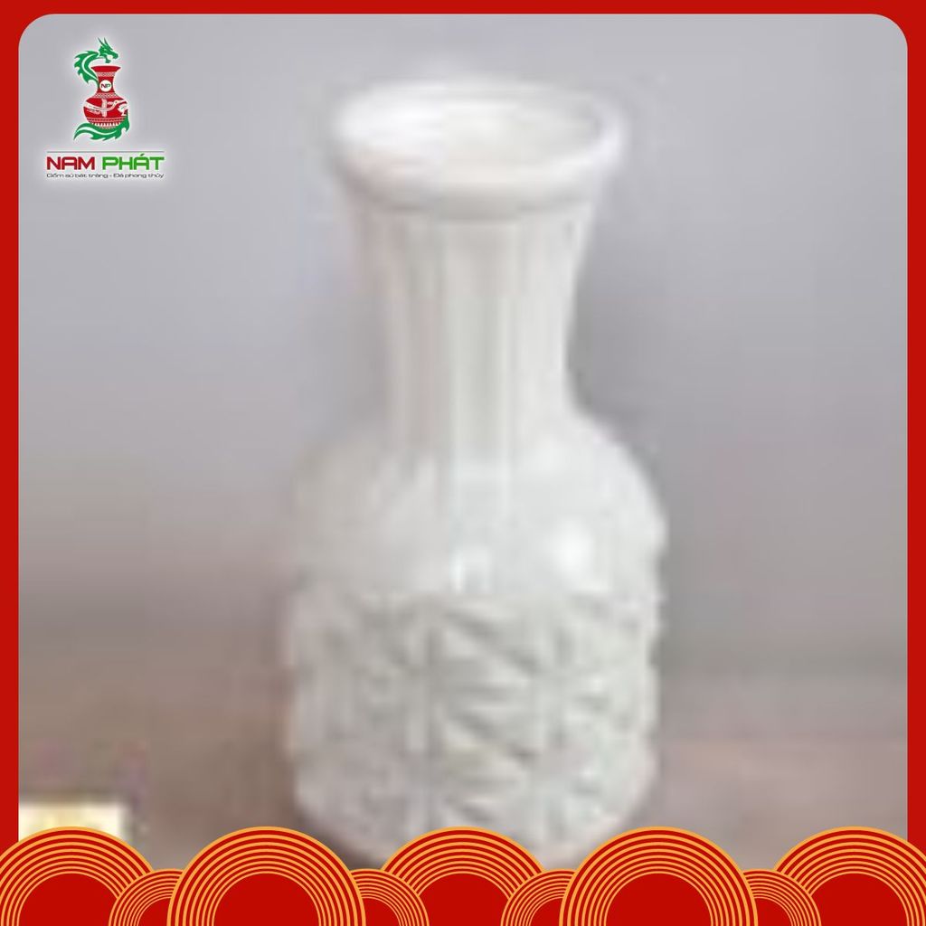 LỌ HOA SỨ MÀU TRẮNG