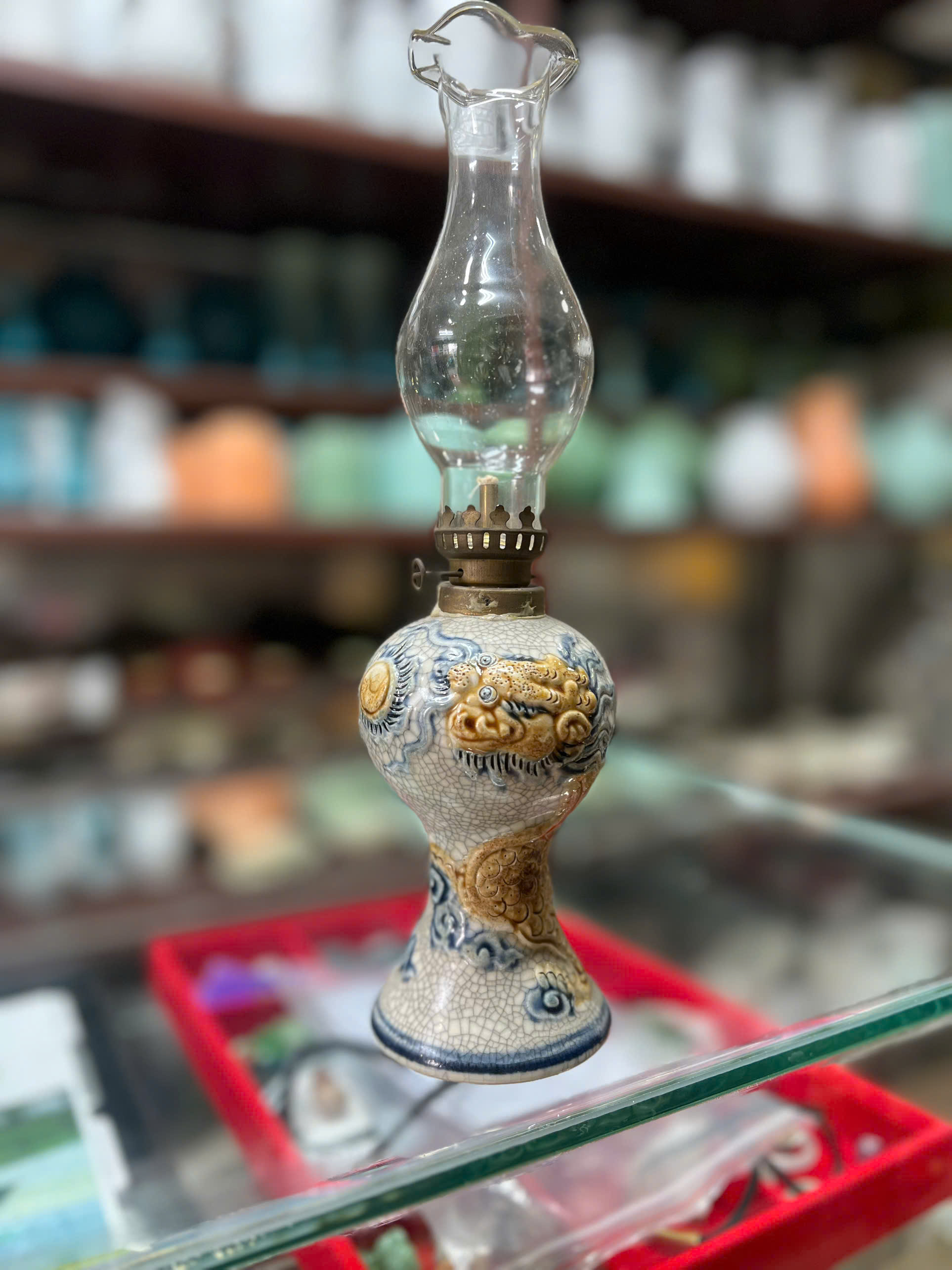 ĐÈN DẦU MEN RẠN