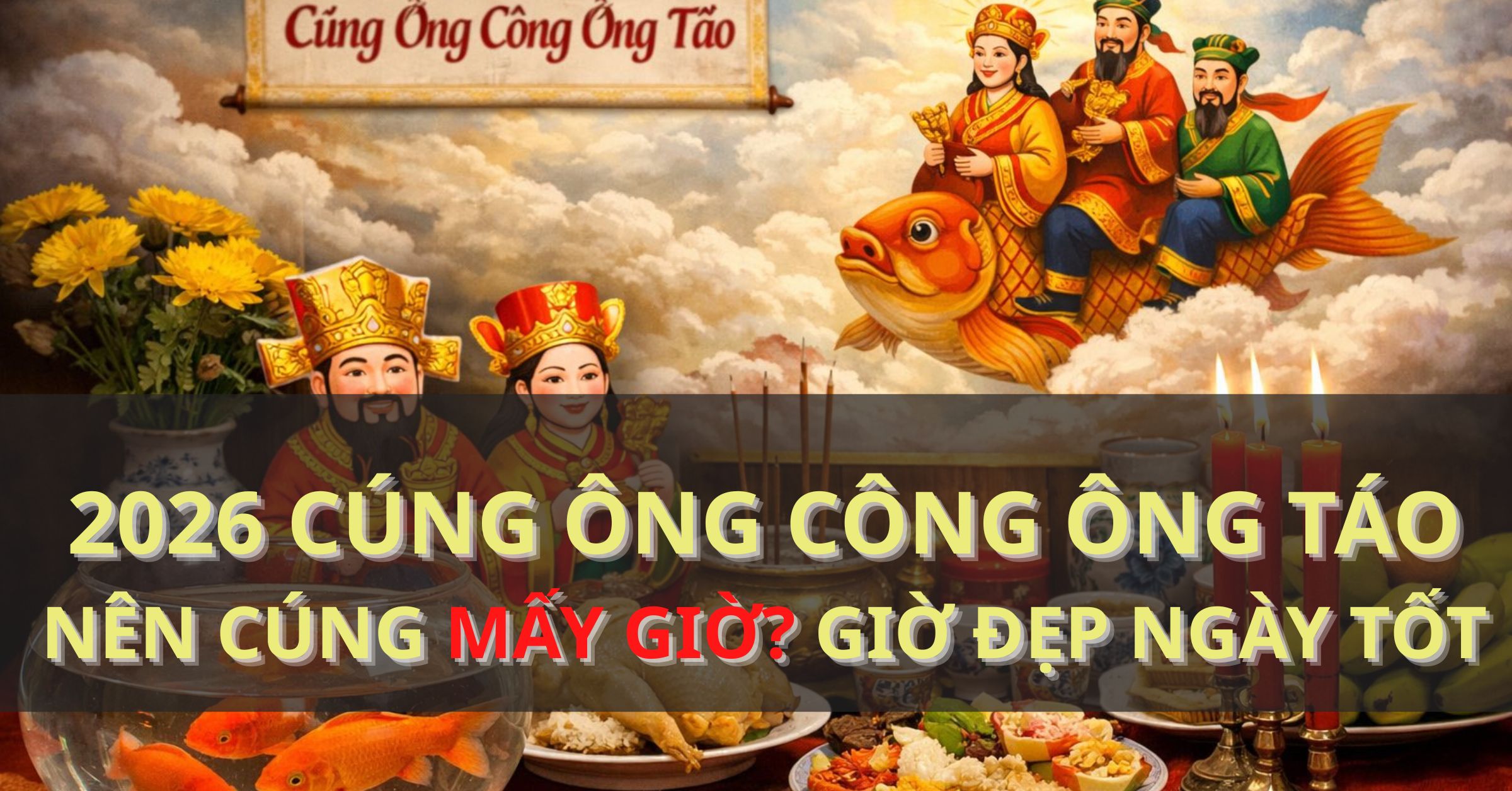 Giờ đẹp cúng Ông Công Ông Táo 2026: Nên cúng ngày nào, mấy giờ?