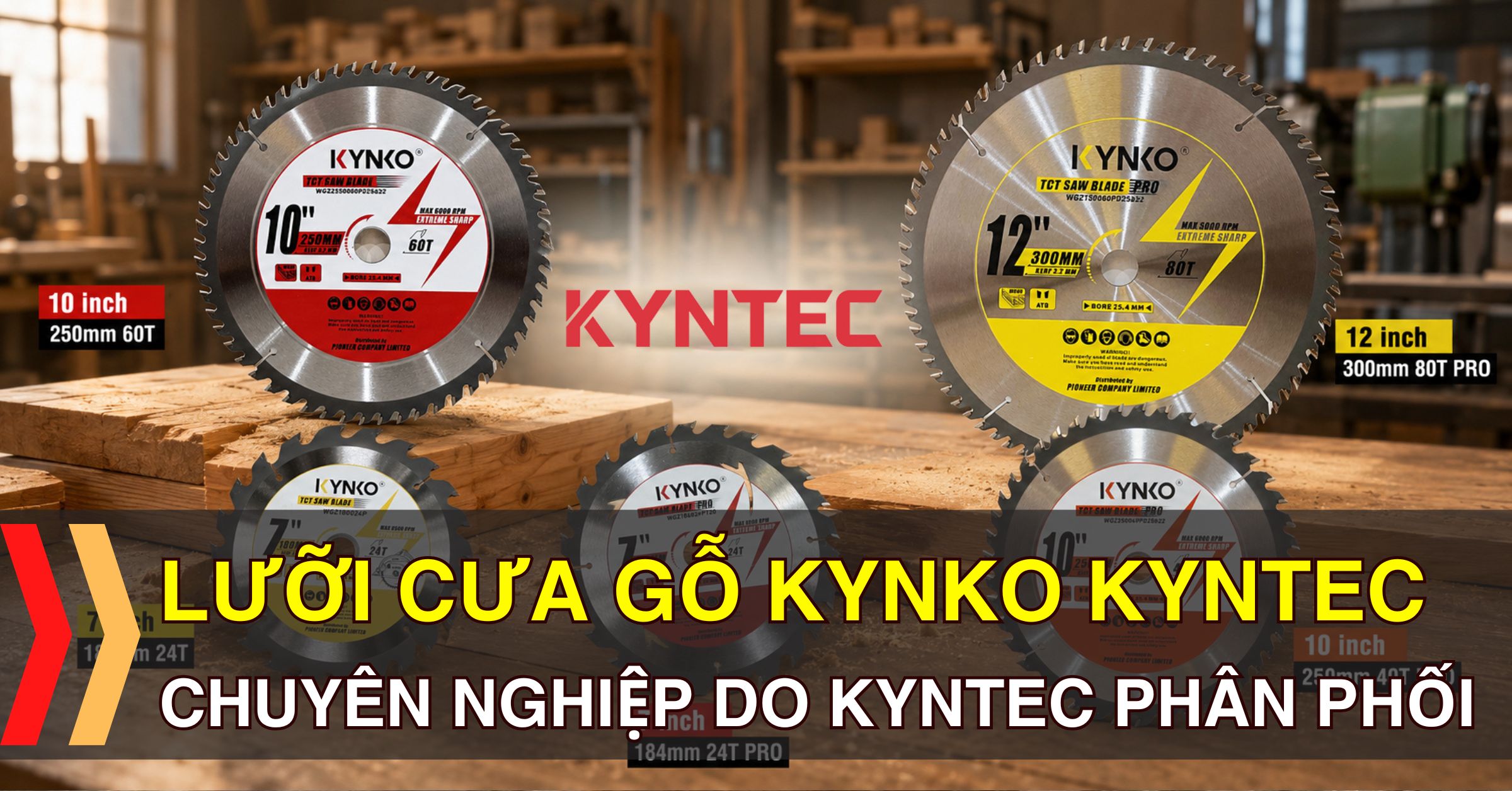 Lưỡi Cưa Gỗ Kynko Chuyên Nghiệp Do Kyntec Phân Phối