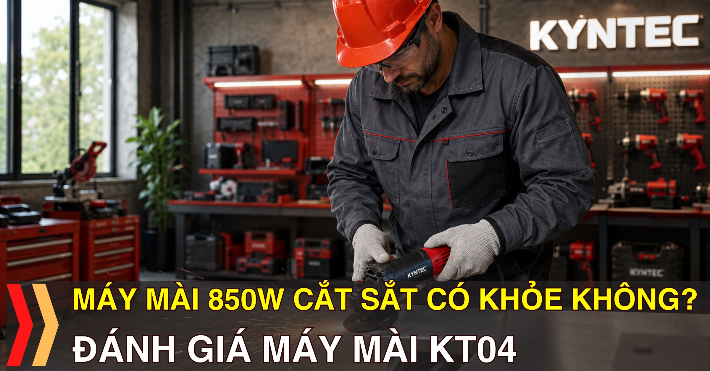 Máy Mài 850W Cắt Sắt Có Khỏe Không? Đánh Giá Máy Mài KT04