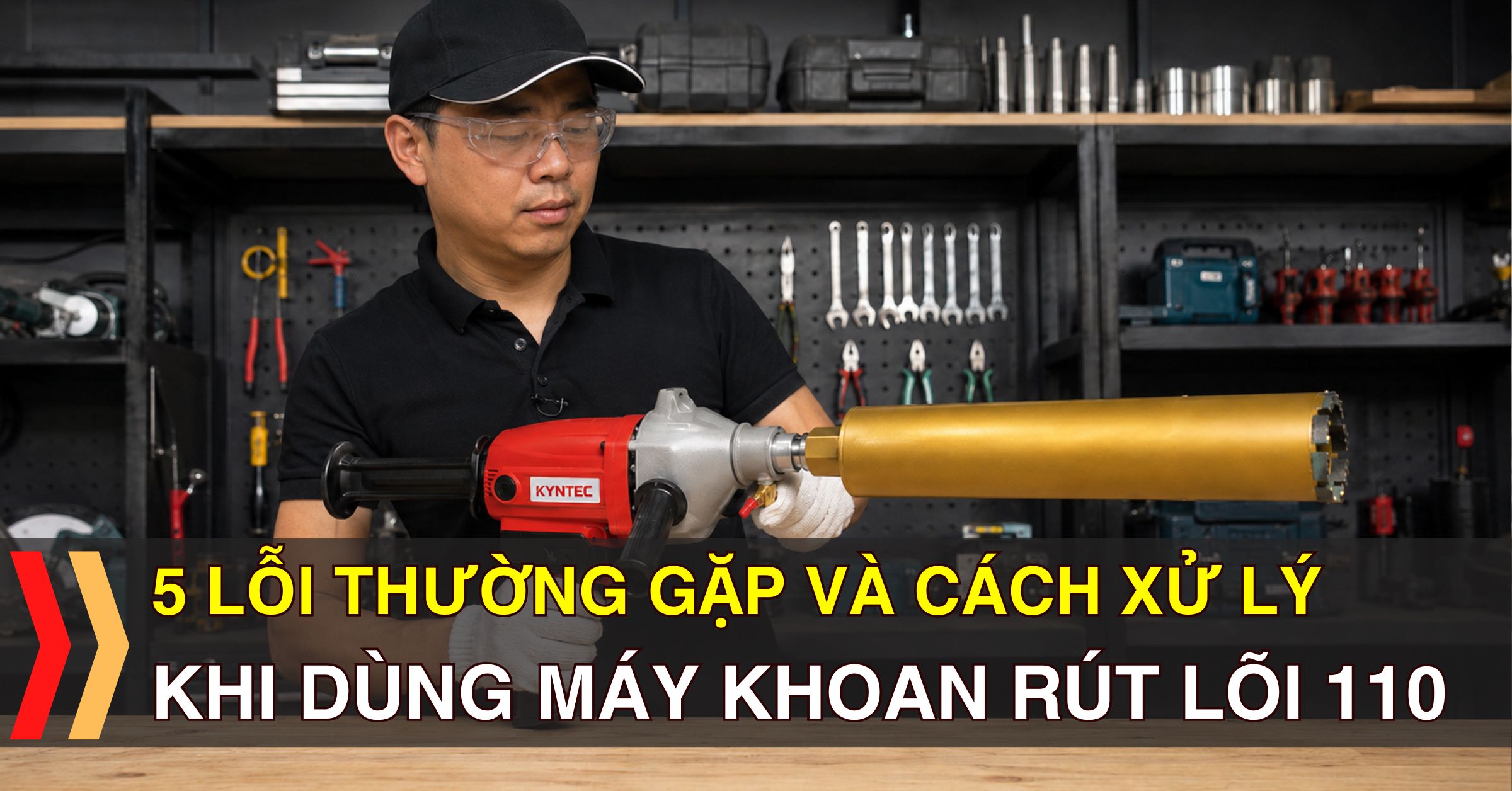 5 Lỗi Thường Gặp Khi Dùng Máy Khoan Rút Lõi 110 Và Cách Xử Lý