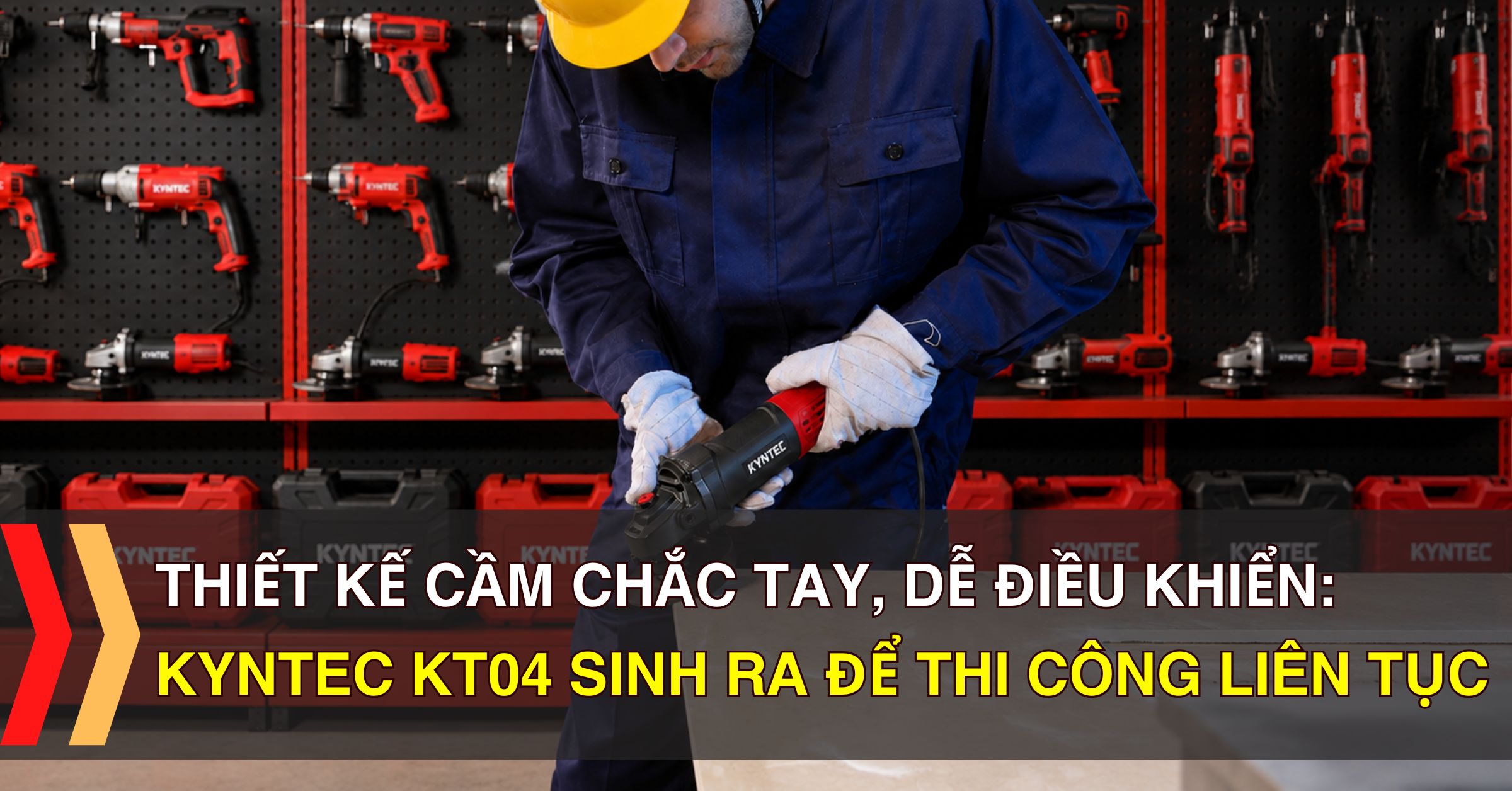 Mài Góc Bền Bỉ Kyntec KT04 Sinh Ra Để Thi Công Liên Tục