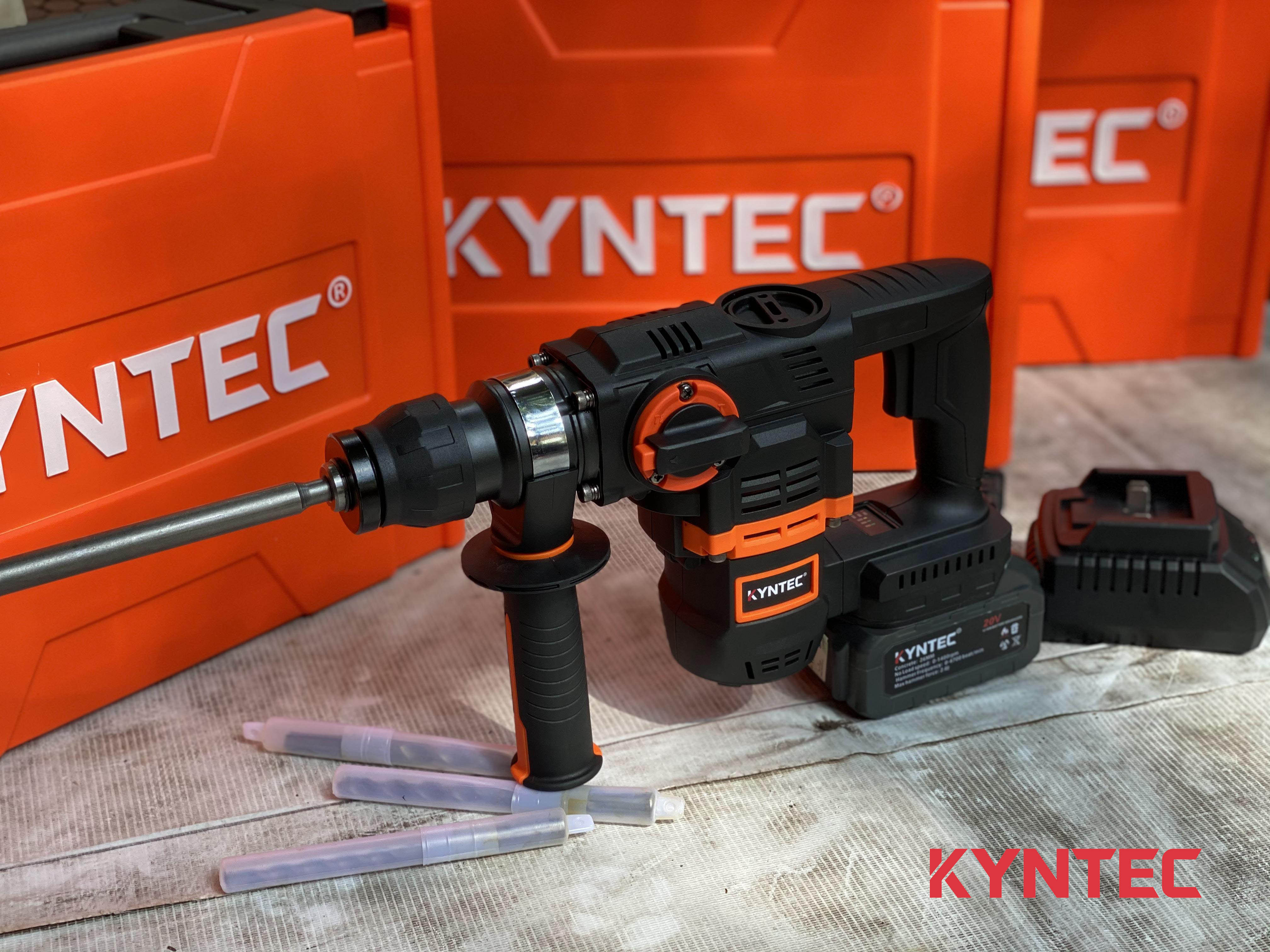 Máy Khoan Búa Pin 2 Chức Năng Khoan Đục Kyntec KT50