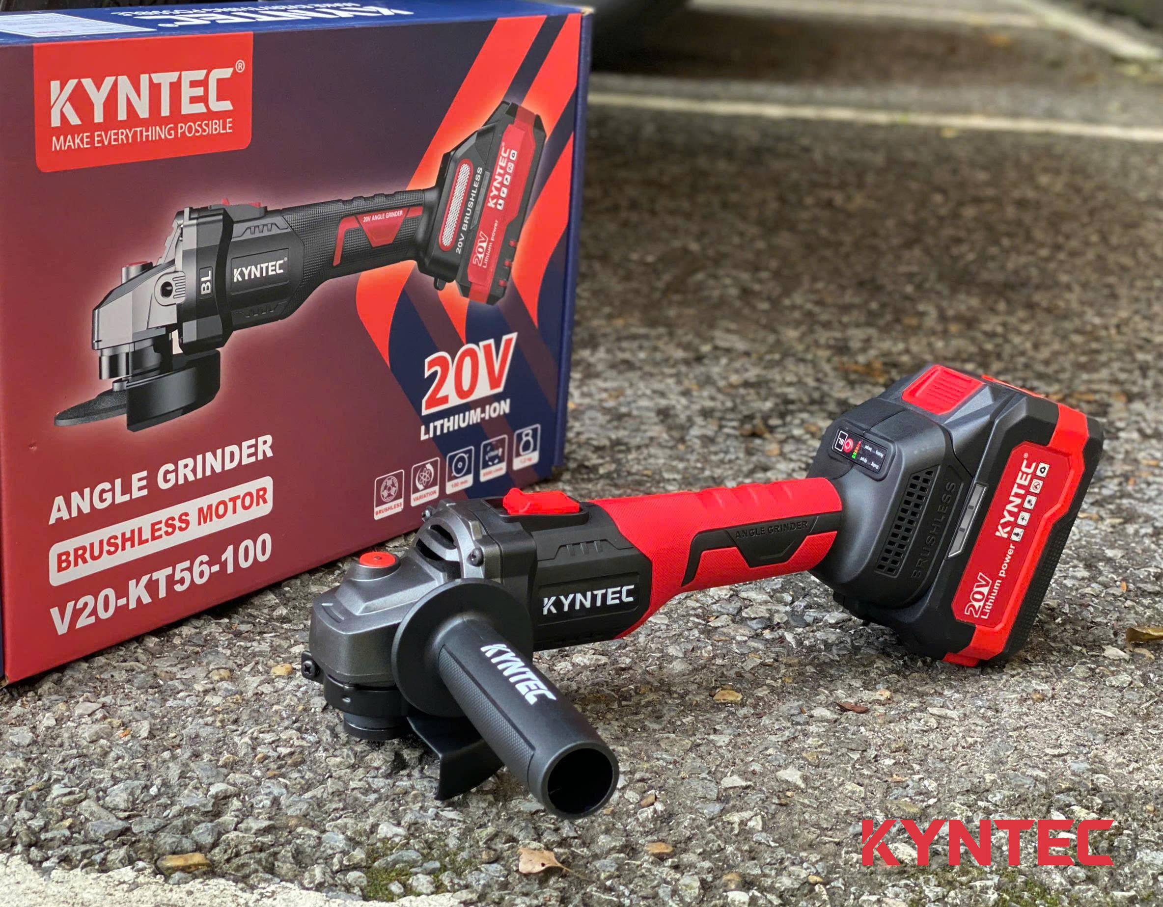 Máy Mài Pin 100mm Kyntec KT56 chính diện