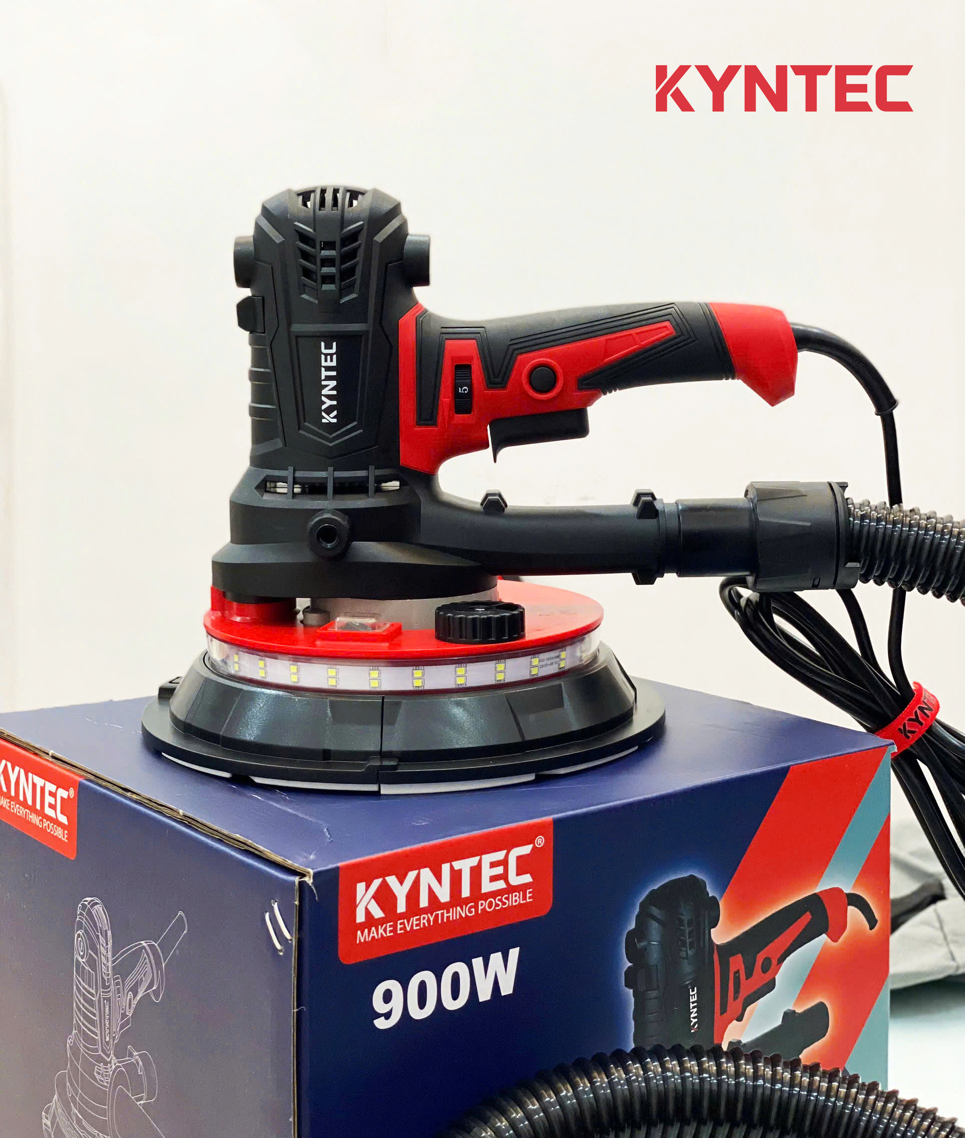 Máy Chà Tường Cầm Tay Có Đèn Led KT86 chính diện