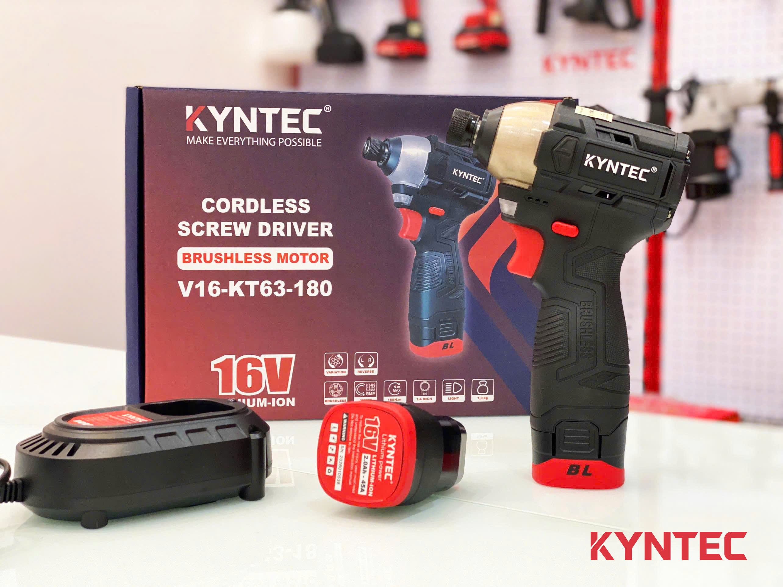 Máy Vặn Vít Pin 16V Kyntec KT63 thực tế