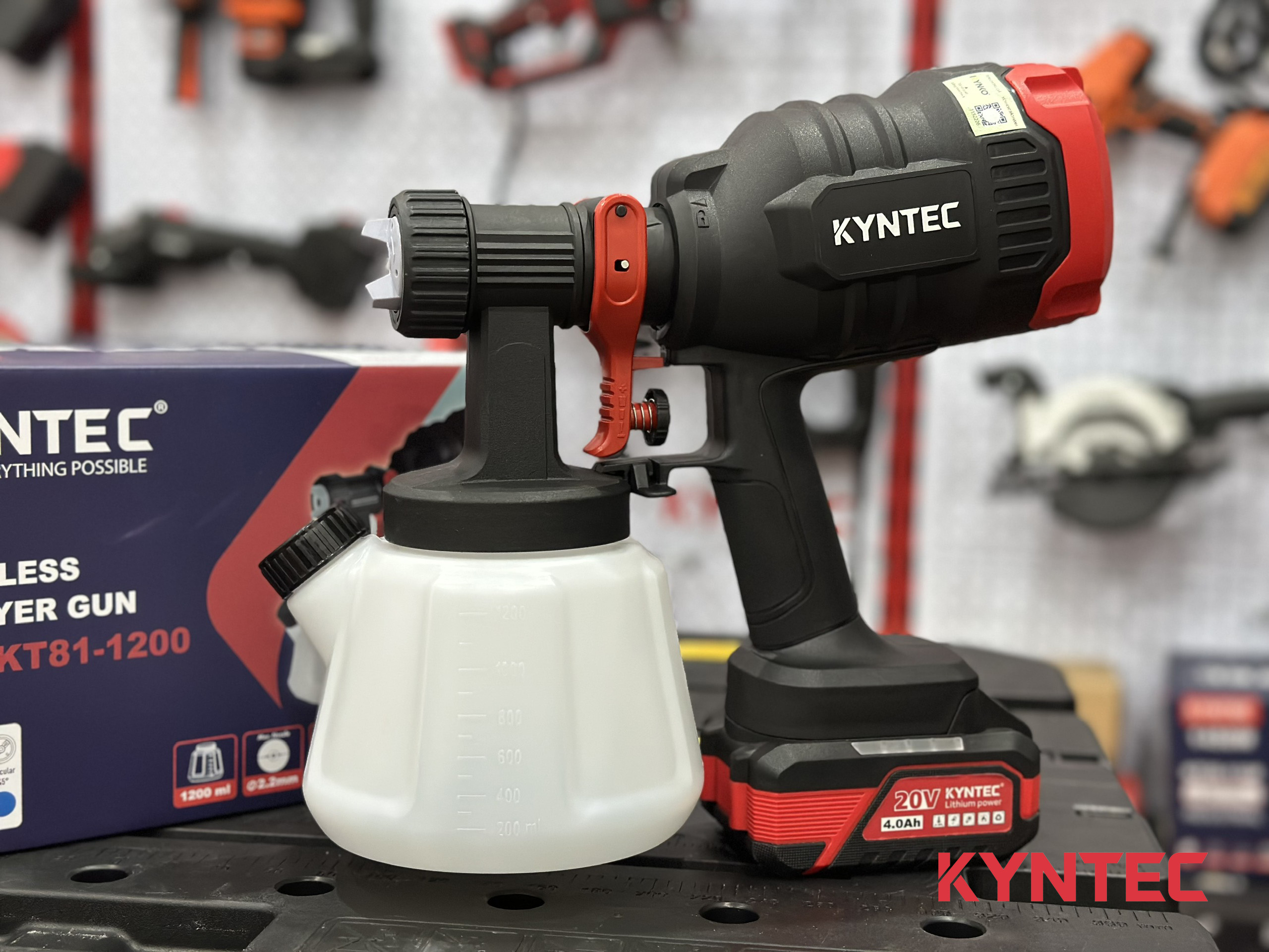 Thân Máy Phun Sơn Pin Kyntec KT81 Không Chổi Than