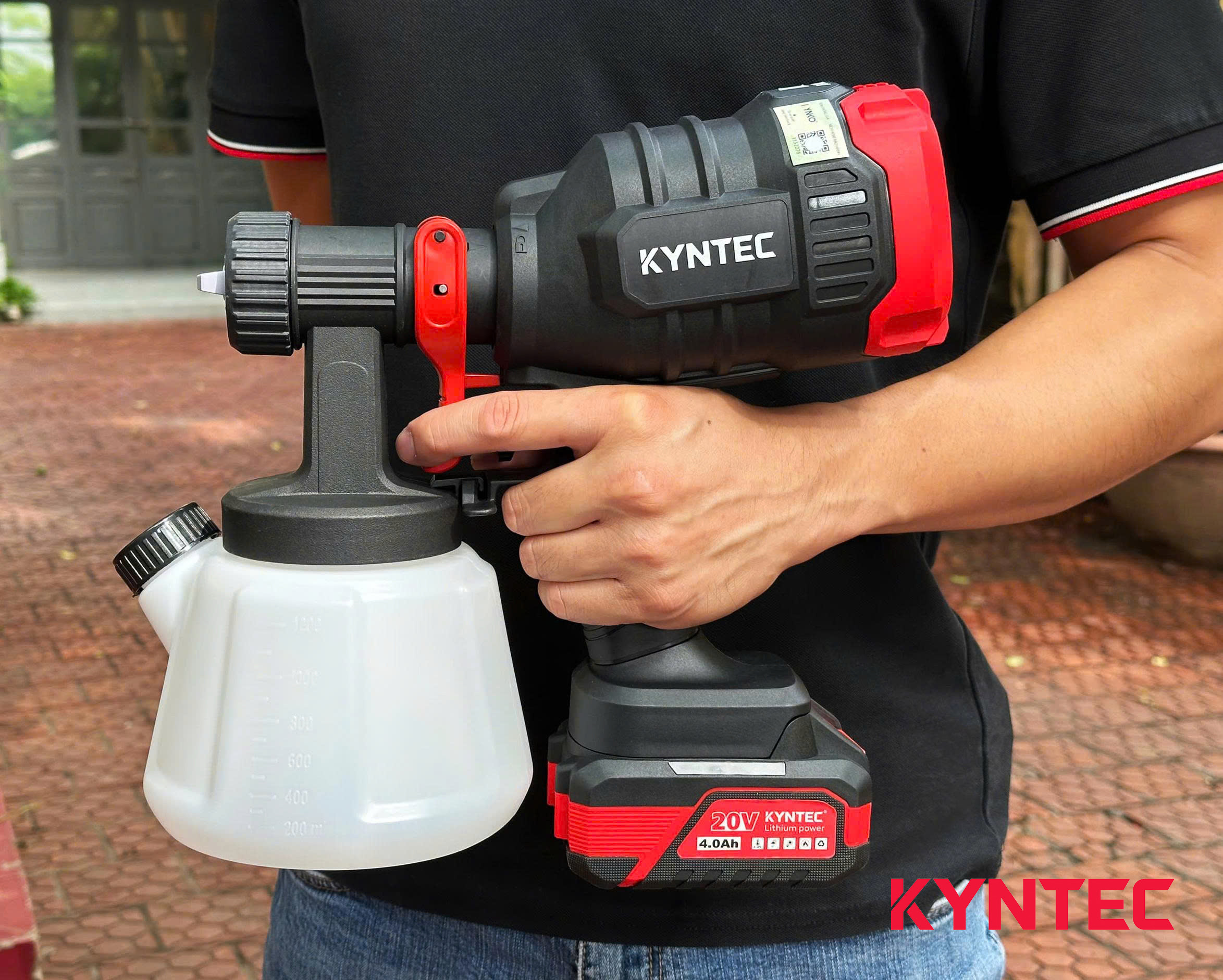 Thân Máy Phun Sơn Pin Kyntec KT81 Bình 1200ml