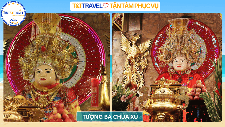 Tượng Bà Chúa Xứ Núi Sam trong chánh điện