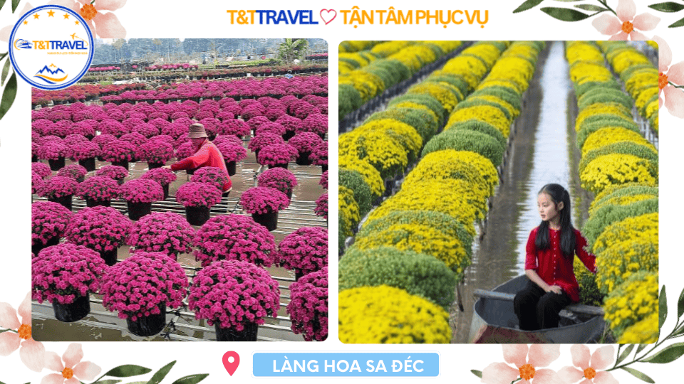 TOUR LÀNG HOA SA ĐÉC 1 NGÀY SIÊU TIẾT KIỆM 2026